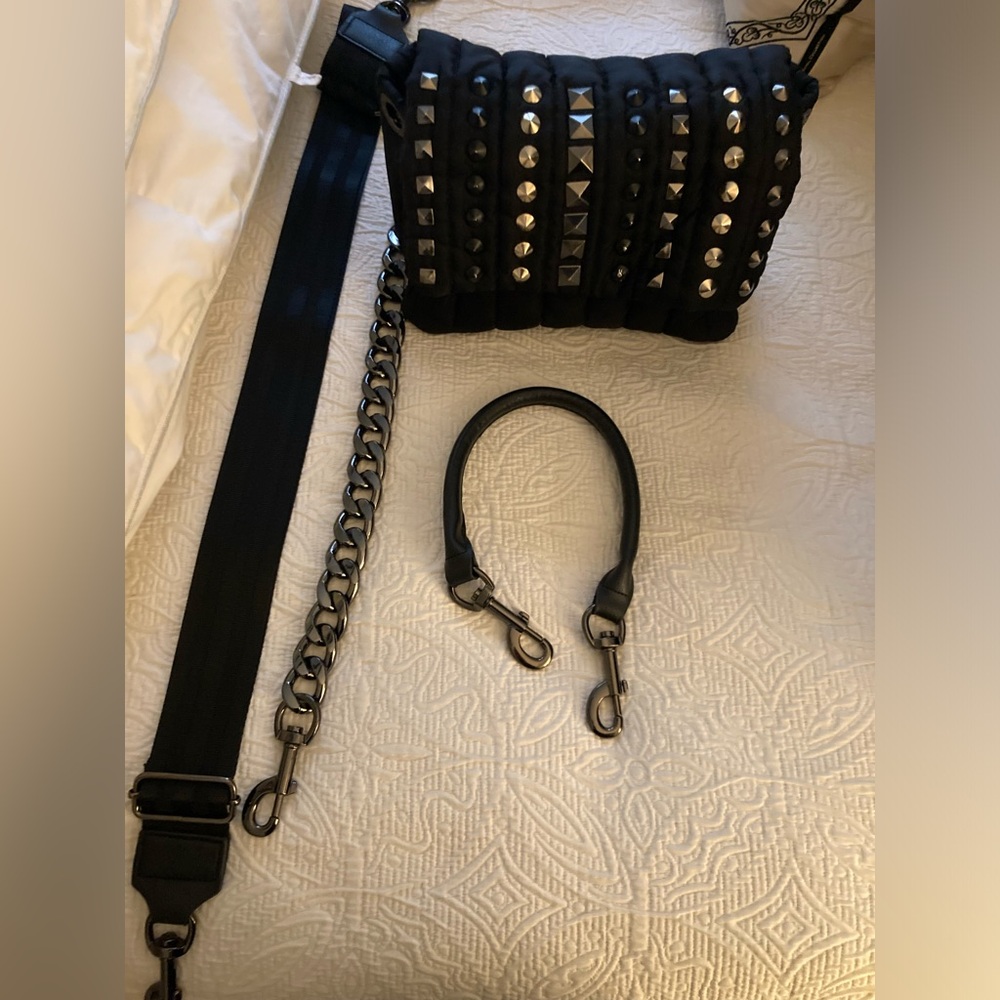 Think Rolyn Studded Bar Bag Black